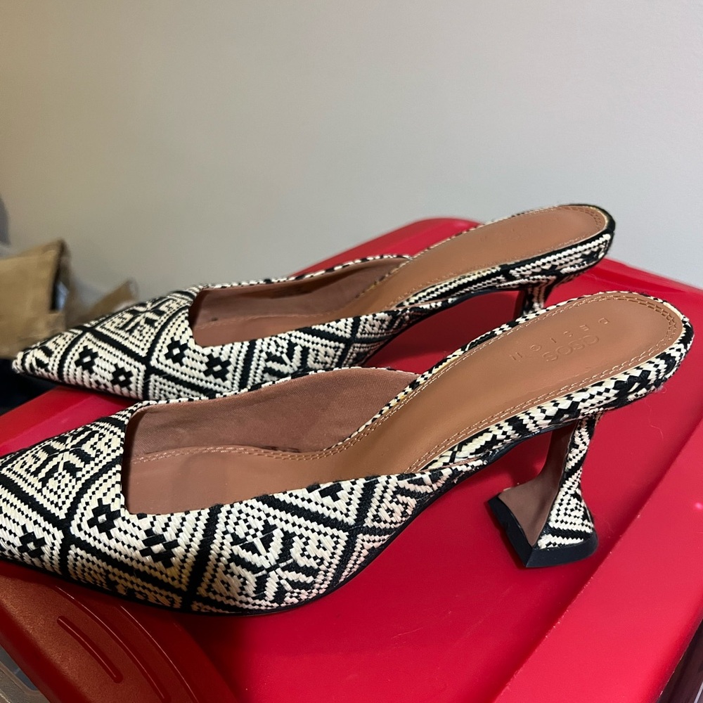 ASOS Design Aztec Tribal Print Heels